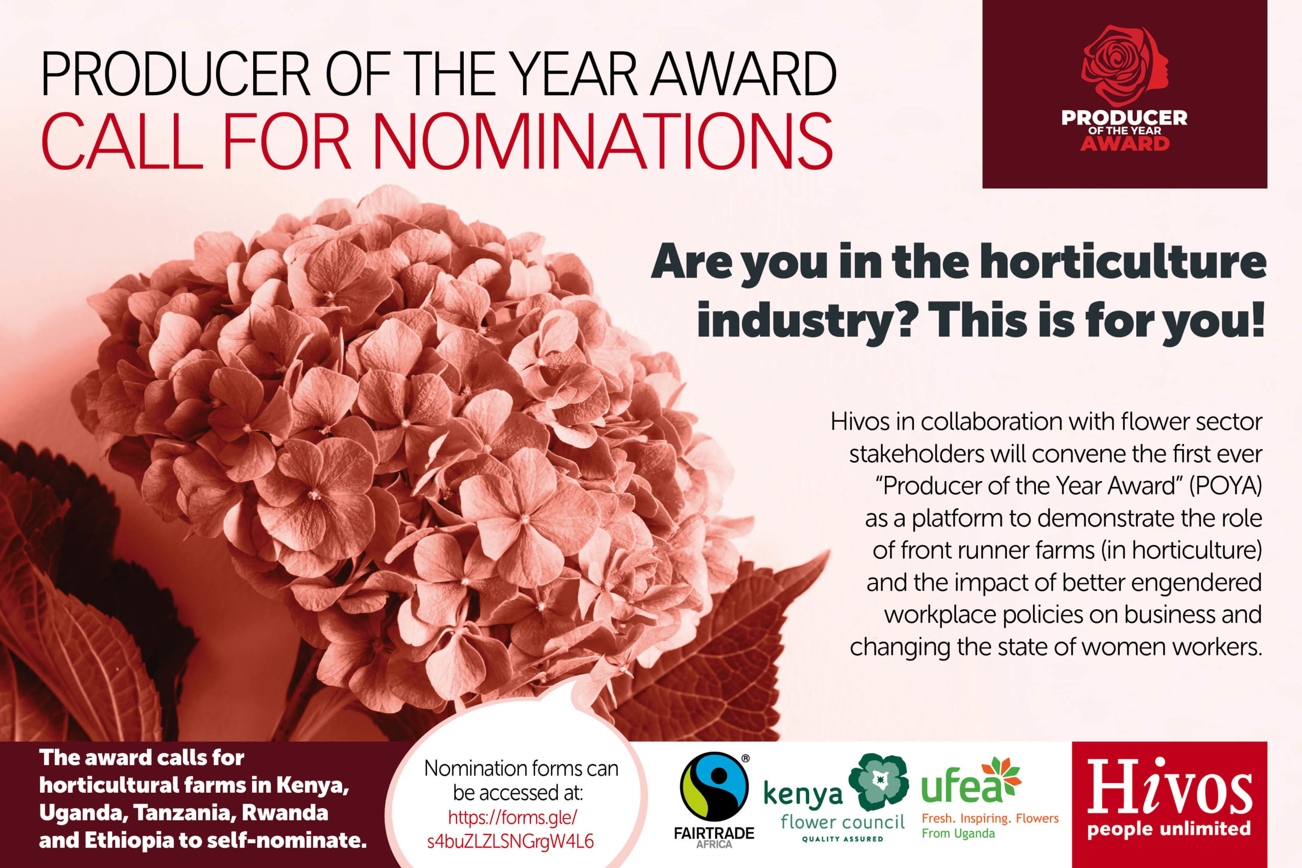 Call for nominations: Producer of the Year Award