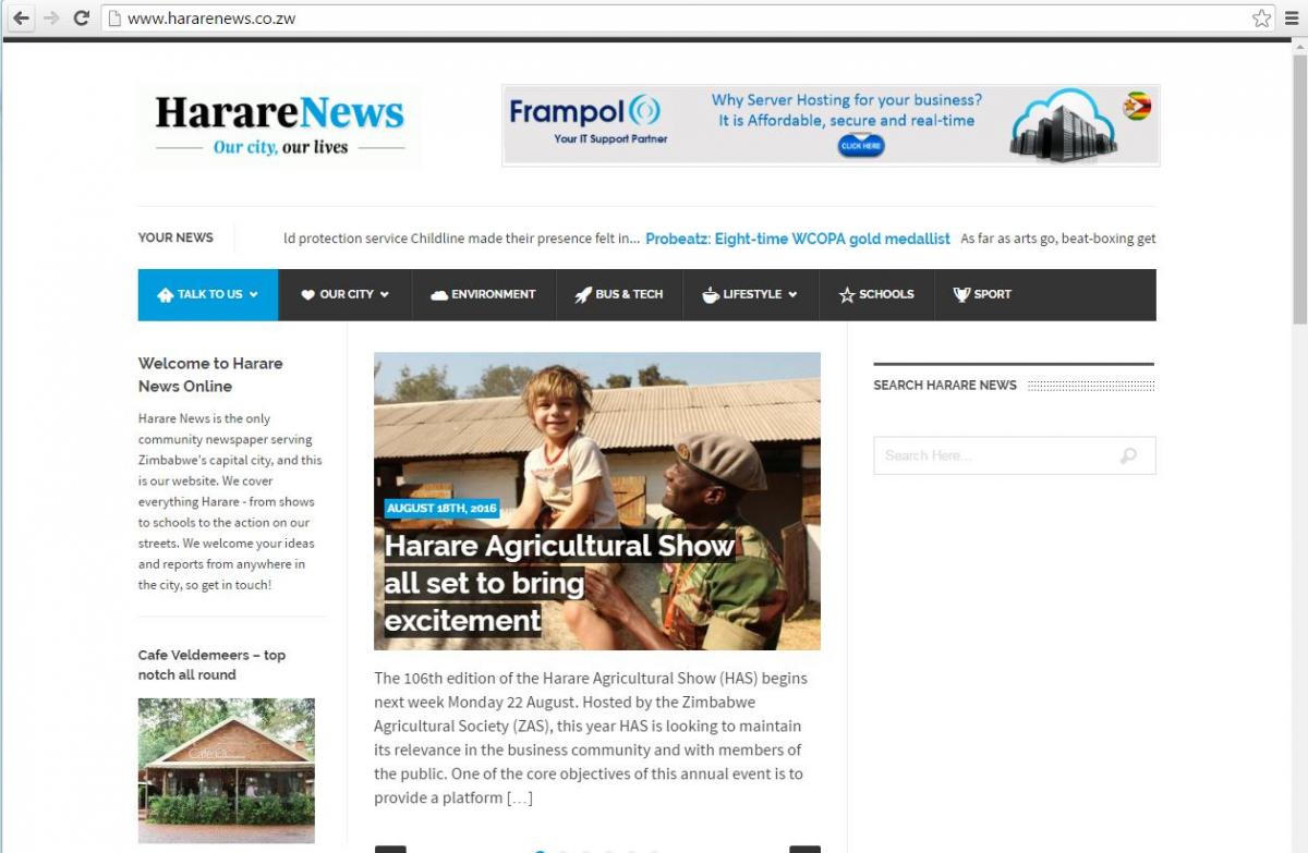 Harare News Fosters Community Reporting
