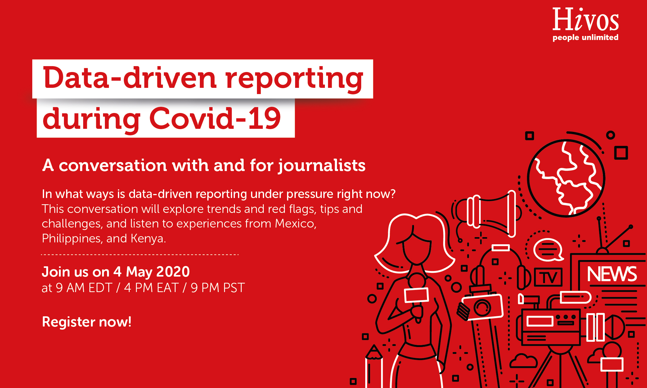Webinar on data driven reporting during COVID-19