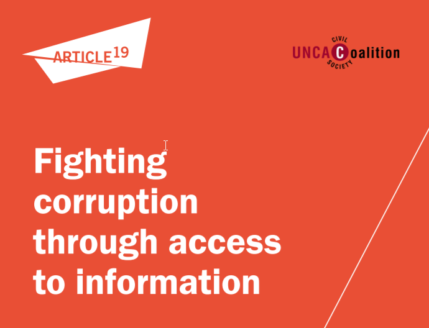 Fighting corruption through access to information